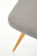 Кухонний стілець HALMAR K214 сірий/дуб медовий фото thumb №4