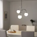 IKEA SIMRISHAMN СІМРІСХАМН, підвісний світильник, 3 ламп, хромований/молочний скло, 55 см 804.078.35 фото thumb №2
