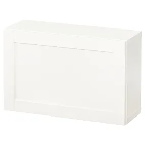 IKEA BESTÅ БЕСТО, комбинация настенных шкафов, белый / Ханвикен белый, 60x22x38 см 194.292.47 фото