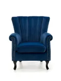 Кресло мягкое HALMAR TITAN темно-синее фото thumb №7