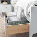 IKEA BLÄDDRARE БЛЕДДРАРЕ, коробка з кришкою, сірий/з малюнком, 35x50x15 см 904.743.96 фото thumb №4