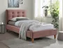 Ліжко односпальне SIGNAL TEXAS VELVET 90х200, Bluvel 52 - античний рожевий фото