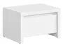 BRW Прикроватная тумба Kaspian с выдвижным ящиком белая, белый/матовый белый KOM1S-BI/BIM фото