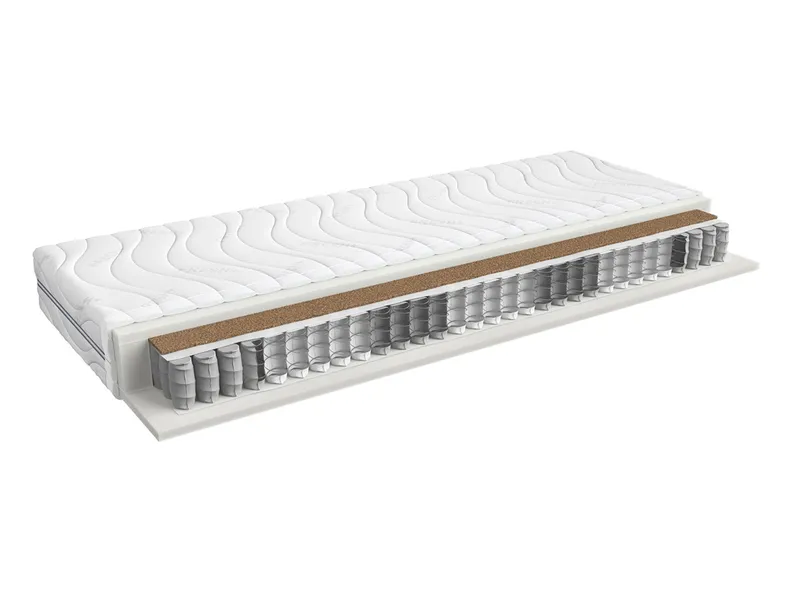 BRW Комплект: каркас ліжка BRW NEPO PLUS, білий, 160х200 см + матрац CERES LOZ3S/160+CERES+STEL-BI фото №6