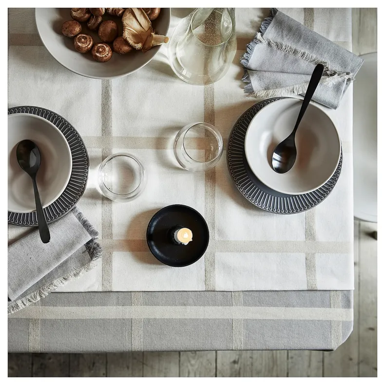 IKEA STRIMMIG СТРИММИГ, тарелка десертная, керамогранит серый, 21 см 405.056.49 фото №4