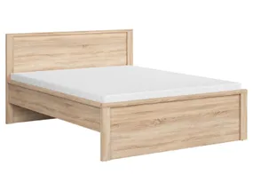 BRW Ліжко двоспальне з ламелями BRW KASPIAN 160х200 см, дуб сонома LOZ/160/T-DSO/DSO фото