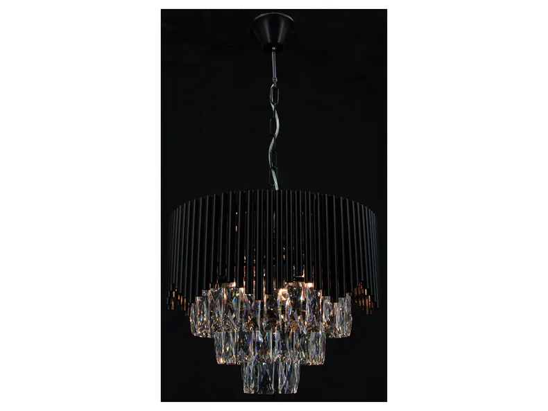 BRW Четырехпозиционный металлический подвесной светильник Arizona черный и золотой 092944 фото №3