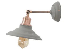BRW Настенный светильник Loret из металла серо-медного цвета 079873 фото