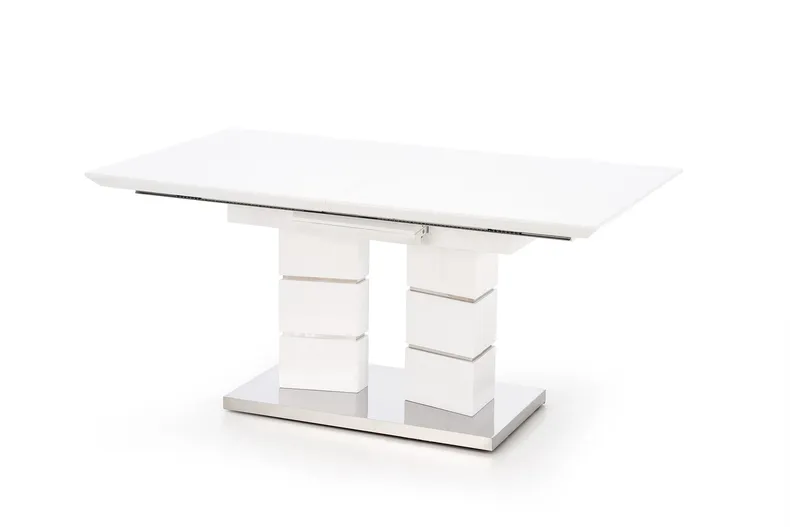 Обідній стіл розкладний HALMAR LORD 160-200x90 см, білий фото №5