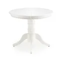 Кухонній стіл HALMAR WILLIAM 90-124x90 см білий фото thumb №2