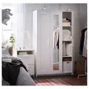 IKEA BRIMNES БРІМНЕС, гардероб із 3 дверцятами, білий, 117x190 см 404.079.22 фото thumb №2