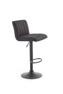 Барний стілець HALMAR H89, ніжка - чорна, оббивка - темно-сірий фото thumb №7
