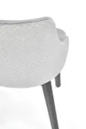 Кухонний стілець HALMAR TOLEDO 3 чорний /світло-сірий фото thumb №6