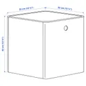 IKEA KUGGIS КУГГІС, коробка для зберігання з кришкою, білий, 32x32x32 см 005.268.75 фото thumb №6