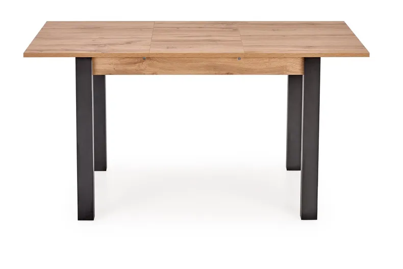 Обеденный стол раскладной HALMAR GINO 100-135x60 см, столешница - дуб вотан, ножки - черные фото №3