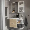 IKEA ENHET ЕНХЕТ, ванна, білий / імітація. дуб, 102x43x65 см 895.469.88 фото thumb №2
