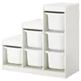 IKEA TROFAST ТРУФАСТ, комбінація для зберіган +контейнери, білий, 99x44x94 см 290.428.77 фото
