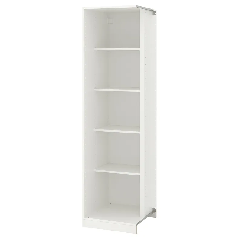 IKEA PAX ПАКС, додаткова кутова секція, 4 полиці, білий, 53x58x201 см 703.469.32 фото №1