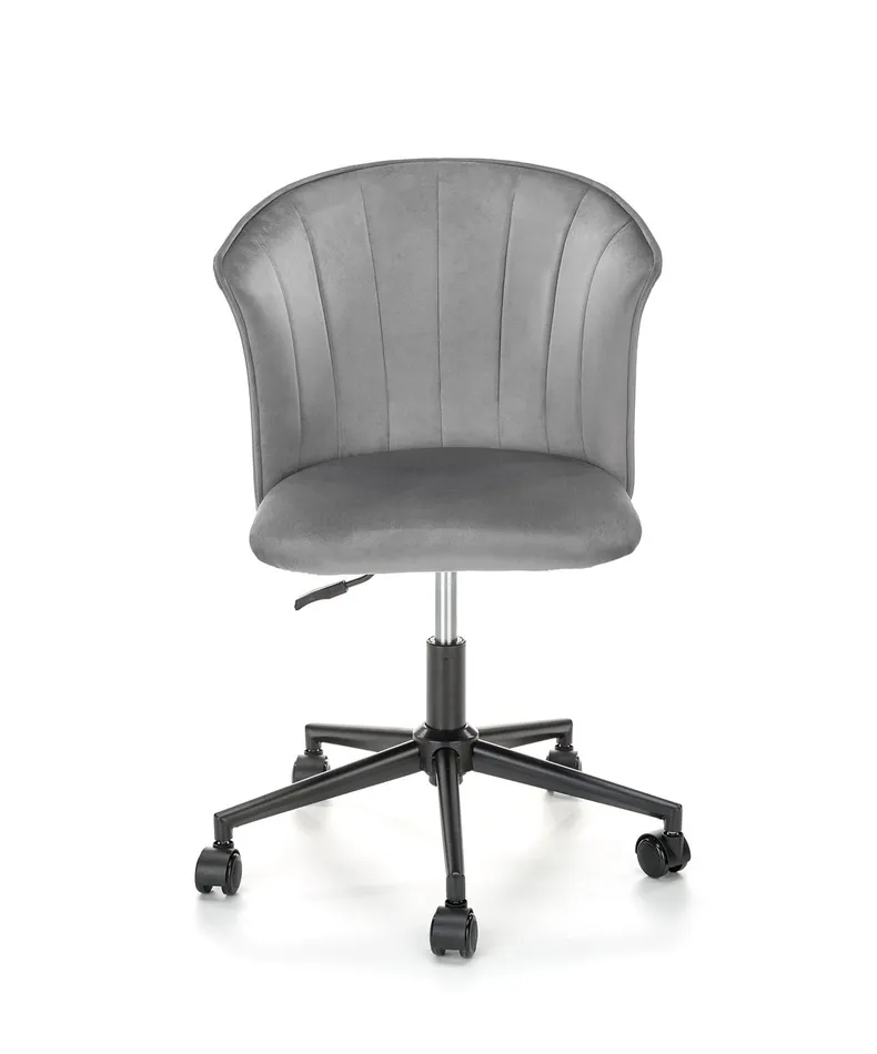 Крісло офісне обертове HALMAR PASCO, сірий оксамит фото №9