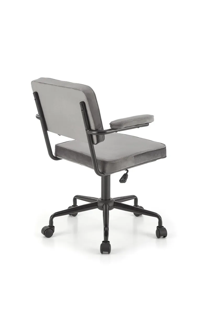 Крісло комп'ютерне офісне обертове HALMAR FIDEL, сірий фото №3