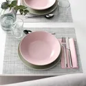 IKEA FÄRGKLAR ФЭРГКЛАР, тарелка глубокая, Матовый светло-розовый, 23 см 804.781.68 фото thumb №3