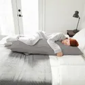 IKEA NONNEA НОННЕА, наволочка подушки для тіла, світло-сірий, 40x140 см 005.396.65 фото thumb №3