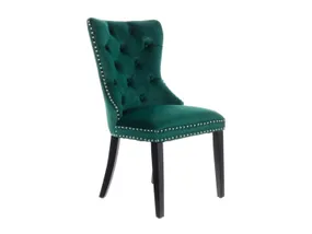 BRW Кресло с бархатной обивкой Charlot темно-зеленого цвета DUBLIN_DARK_GREEN_19 фото
