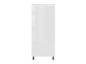 Шафа кухонна для вбудованого холодильника BRW Sole 60 см права глянцевий білий, альпійський білий/глянцевий білий FH_DL_60/143_P-BAL/BIP фото