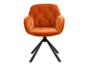 BRW Поворотне крісло з велюровою оббивкою Eileen помаранчеве EILEEN-HD-8120A-ORANGE фото thumb №2