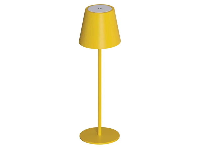 BRW Настільна світлодіодна лампа Hortia бездротова з диммером жовтого кольору 091617 фото №1