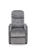 Кресло реклайнер мягкое раскладное HALMAR FELIPE 2, серый фото thumb №10