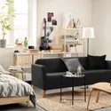 IKEA LINANÄS ЛИНАНЭС, 3-местный диван, Виссл темно-серый 205.122.45 фото thumb №3