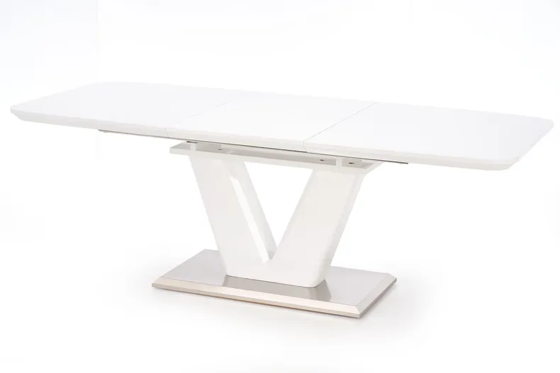 Кухонний стіл HALMAR MISTRAL 160-220x90 см, глянцевий білий фото №7
