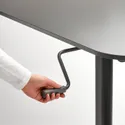 IKEA SEGRARE СЕГРАРЕ, стіл регульований, темно-сірий, 110x60 см 405.347.03 фото thumb №5