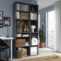 IKEA VIHALS ВІХАЛЬС, стелаж 10 полиць, темно-сірий, 95x37x200 см 505.429.05 фото thumb №3