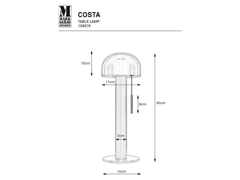 BRW Costa, настільна лампа 089043 фото №4