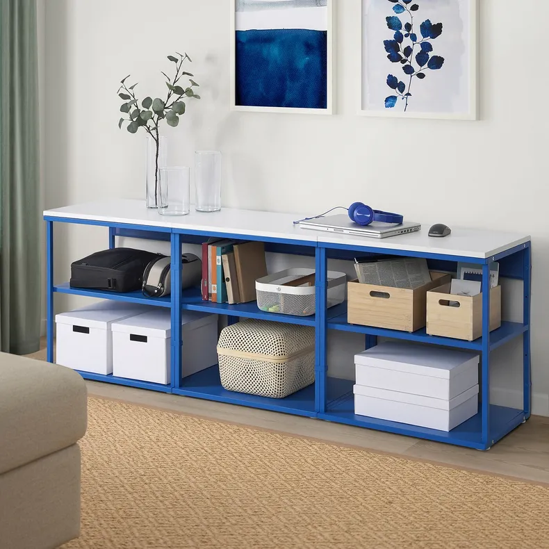 IKEA PLATSA ПЛАТСА, открытый стеллаж, голубой, 180x42x63 см 395.217.25 фото №3