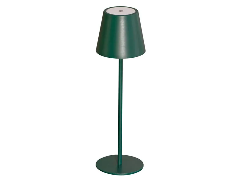 BRW Настільна світлодіодна лампа Hortia бездротова з диммером зеленого кольору 091614 фото №1