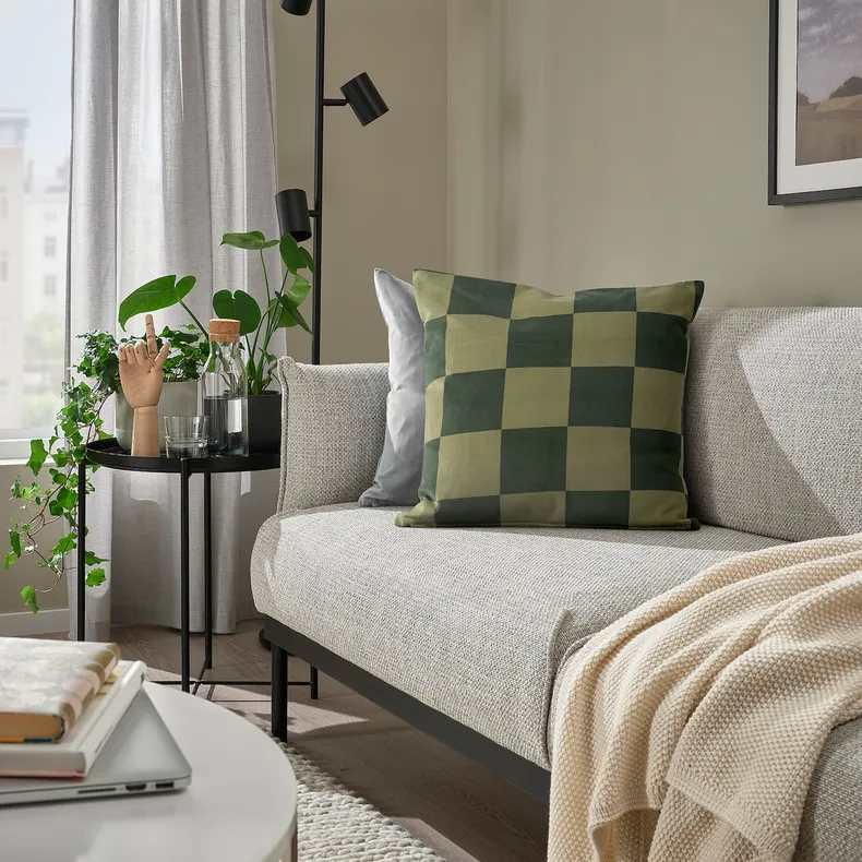 IKEA IDGRAN ІДГРАН, чохол на подушку, зелений, 50x50 см 205.802.39 фото №3