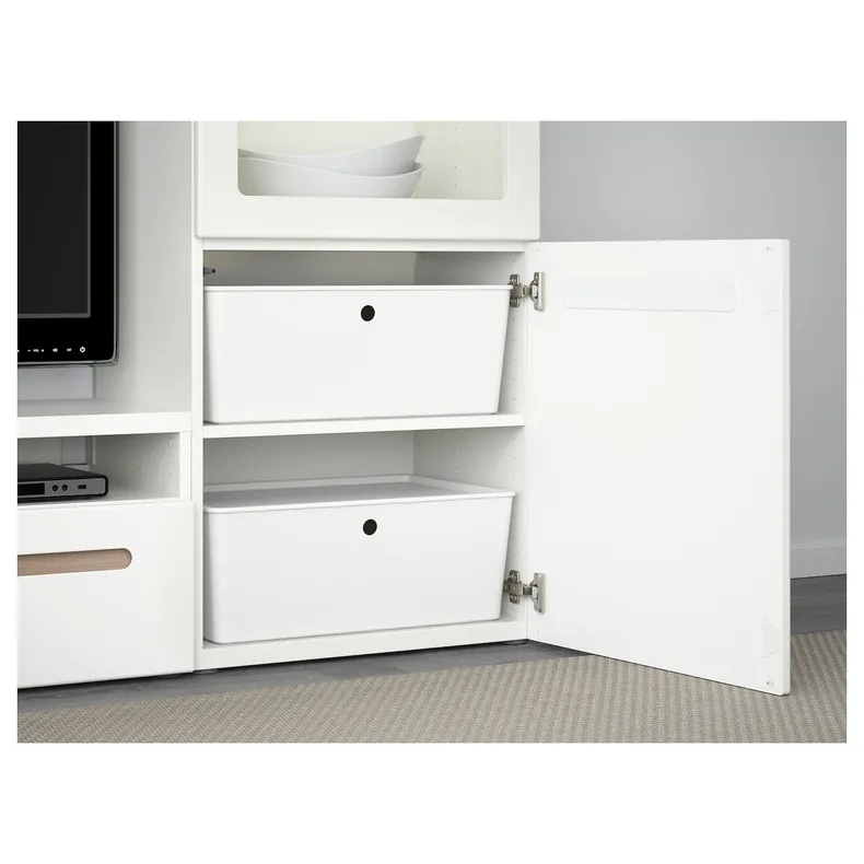 IKEA KUGGIS КУГГІС, коробка з кришкою, білий, 37x54x21 см 895.612.00 фото №3