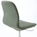 IKEA LÅNGFJÄLL ЛОНГФЬЄЛЛЬ, крісло для конференцій, Зелений/сірий/білий з гарматним напиленням 995.060.67 фото thumb №4