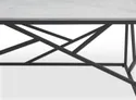 Журнальный столик HALMAR UNIVERSE 2 120x60 см, серый мрамор / черный фото thumb №9