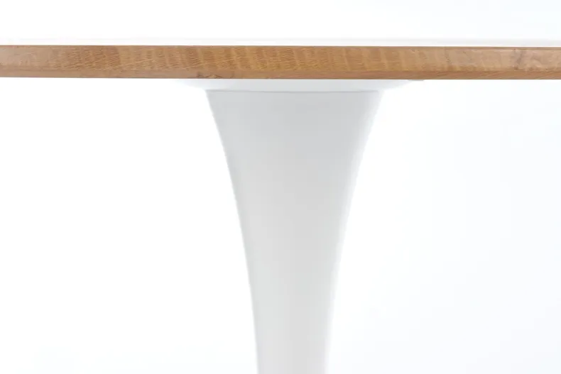Кухонний стіл HALMAR STING 80x80 см дуб натуральний, білий фото №4