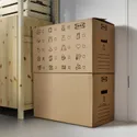 IKEA DUNDERGUBBE ДУНДЕРГУББЕ, коробка для переезда, коричневый, 64x34x40 см / 80 л 405.345.62 фото thumb №3
