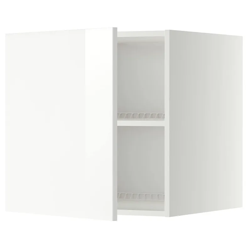 IKEA METOD МЕТОД, верхня шафа для холодильн / мороз кам, білий / РІНГХУЛЬТ білий, 60x60 см 994.642.94 фото №1