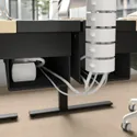 IKEA MITTZON МИТТЗОН, письменный стол, окл береза / черный, 140x60 см 695.280.37 фото thumb №7
