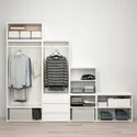 IKEA PLATSA ПЛАТСА, гардероб 5 дверцят+3 шухляди, білий/ФОННЕС білий, 280x42x221 см 594.221.97 фото thumb №3
