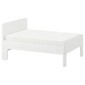 IKEA SLÄKT СЛЭКТ, раздвижная кровать с реечным дном, белый, 80x200 см 193.264.28 фото