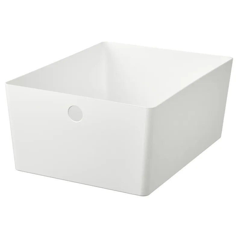 IKEA KUGGIS КУГГИС, контейнер, белый, 26x35x15 см 305.685.38 фото №1