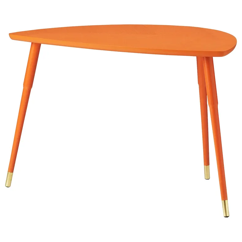IKEA LÖVBACKEN ЛЕВБАККЕН, журнальний столик, помаранчевий, 77x39 см 305.571.01 фото №1